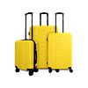 Set de 3 maletas Amsterdam S+M+L amarillas 