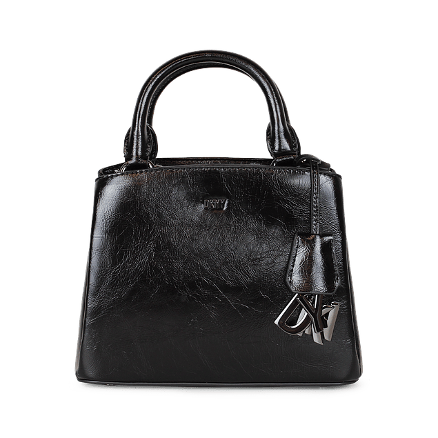 Cartera Donna Karan Peige Satchel negra DKNY