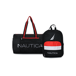 Bolso Aries + Mochila Pólux negra Nautica