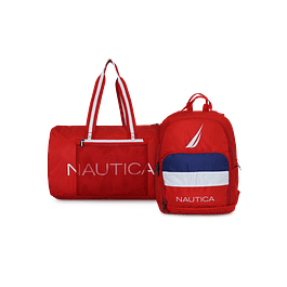 Bolso Aries + Mochila Pólux roja Nautica