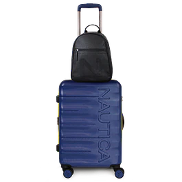 Pack Nautica Maleta cabina Ibiza azul 10kg + Mochila Malik