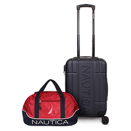 Pack Maleta cabina Amsterdam 10k azul + Bolso Mannar Nautica