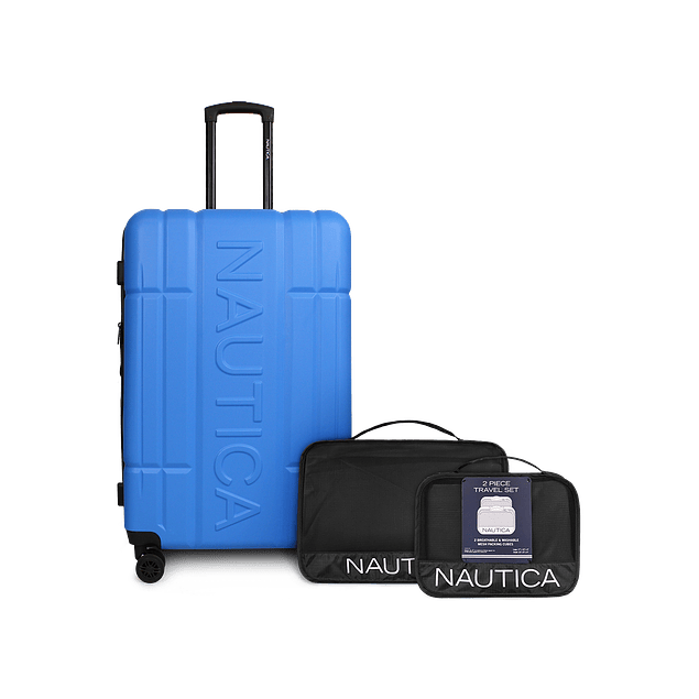 Pack Maleta grande Amsterdam 23k celeste + Organizador Nautica