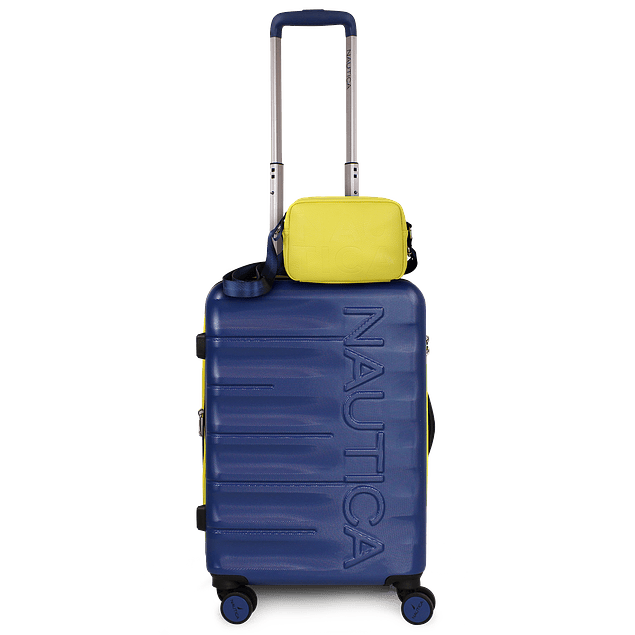 Pack Maleta cabina Ibiza 10k azul + Bandolera Emma Nautica