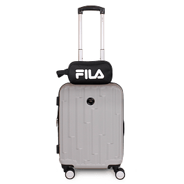 Pack Maleta cabina con usb Flip gris 10kg + Neceser Spark Fila