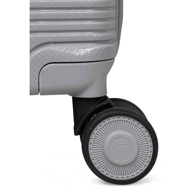 Pack Maleta cabina con usb Chic gris 10K + Estuche Spark silver