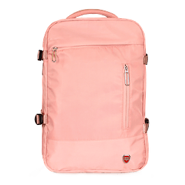 Mochila de viaje Viral rosada con usb Swiss Bag