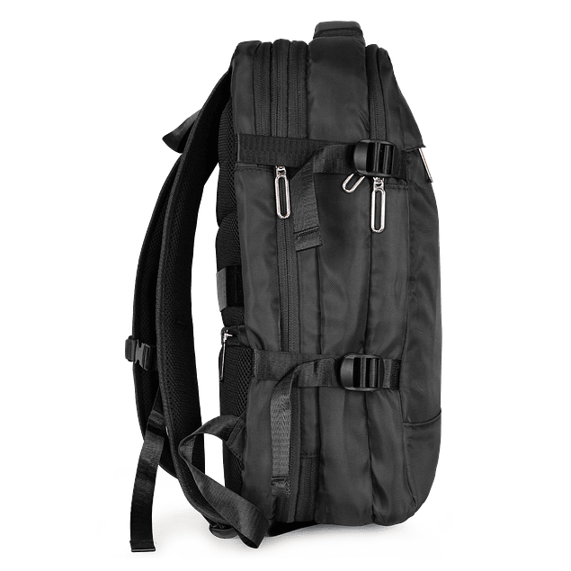 Mochila de viaje Viral negra con usb Swiss Bag