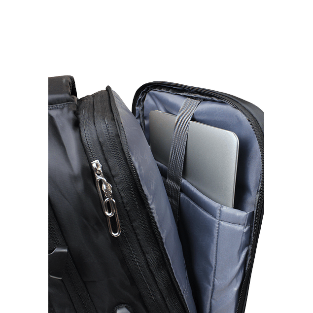 Mochila de viaje Viral negra con usb Swiss Bag