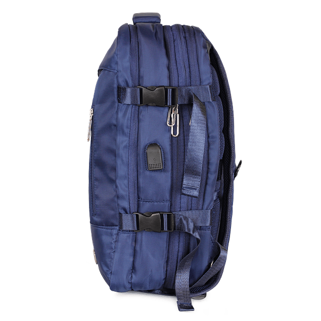 Mochila Viral azul con usb Swiss Bag