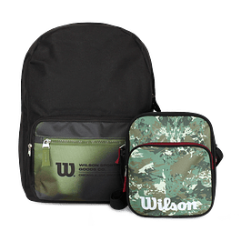 Pack Wilson Mochila Portland + Bandolera Jarbinks verde