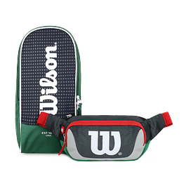 Pack Wilson Botinero para zapatos Manchester + Banano Delta verde-Gris