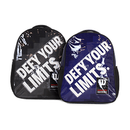 Pack Wilson 2 mochilas infantil Logan negra y azul