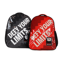 Pack Wilson 2 mochilas infantil Logan roja y negra