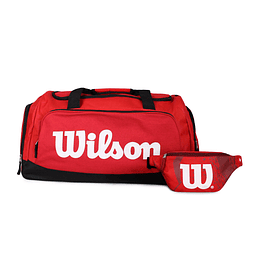 Pack Wilson bolso Luton rojo + banano Oslo rojo