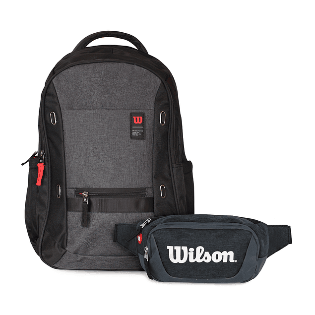 Pack Wilson mochilas Seul negra + banano Vindex negro