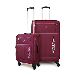 Pack 2 maletas blanda de tela S+L Nautica Valencia 10k y 23k burdeo