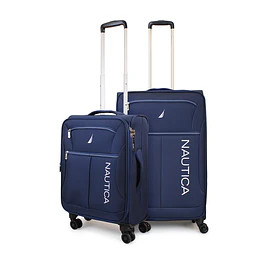 Pack 2 maletas blanda de tela S+M Nautica Valencia 10k y 20k azul