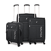 Set de 3 maletas de tela S+M+L Nautica Valencia negra