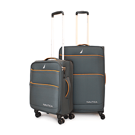 Pack 2 maletas de tela S+M Nautica Lisboa 10k y 20k gris