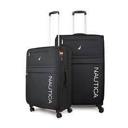 Pack 2 maletas blanda de tela M+L Nautica Munich 20k y 23k negra