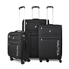 Set de 3 maletas de tela S+M+L Nautica Munich negra