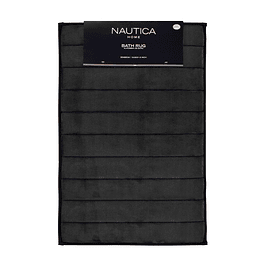 Alfombra de baño Nautica 50x80cm coralina ultra suave negro