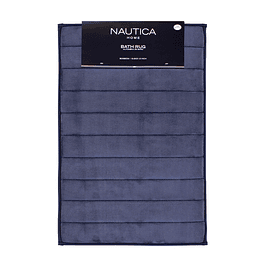 Alfombra de baño Nautica 50x80cm coralina ultra suave azul