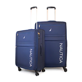 Pack 2 maletas blanda de tela M+L Nautica Munich 20k y 23k azul