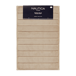 Alfombra de baño Nautica 50x80cm coralina ultra suave beige