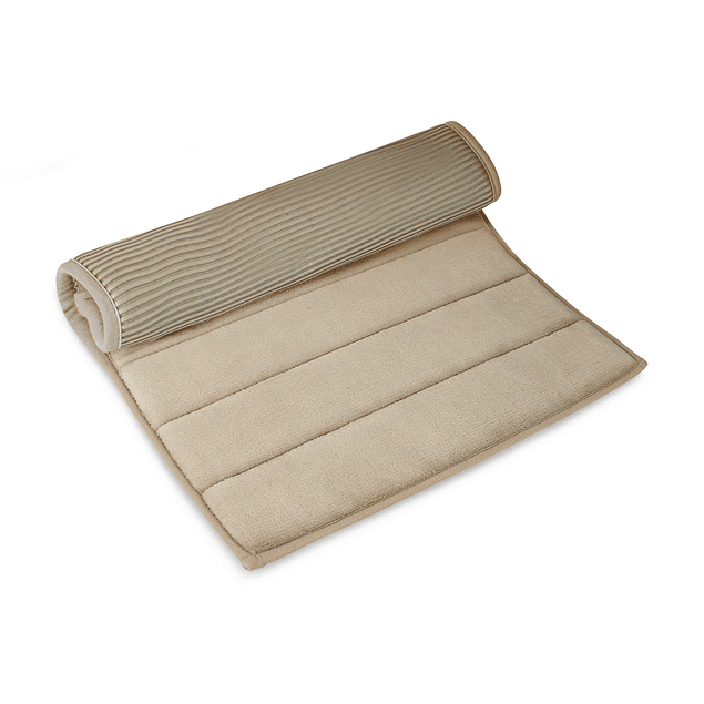Alfombra de baño Nautica 50x80cm coralina ultra suave beige