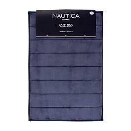 Alfombra de baño Nautica 40x60cm coralina ultra suave azul
