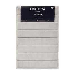 Alfombra de baño Nautica 40x60cm coralina ultra suave gris