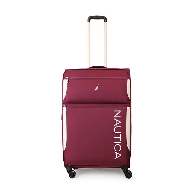 Maleta de tela mediana Nautica Marbella 20kg burdeo