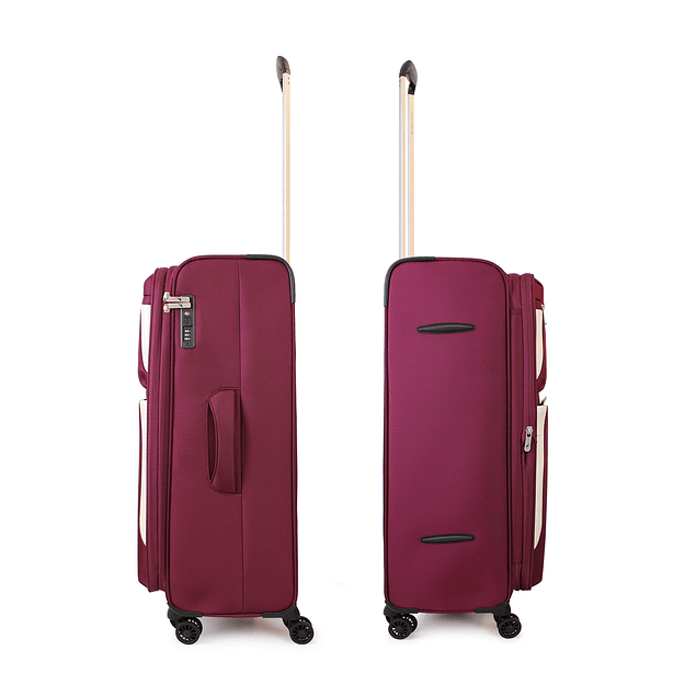 Maleta de tela mediana Nautica Marbella 20kg burdeo