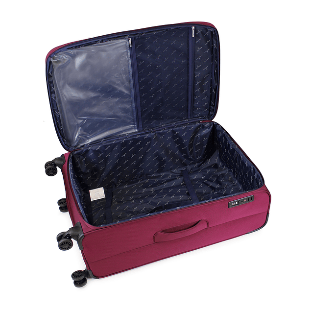 Maleta de tela grande Nautica Marbella L 23kg burdeo