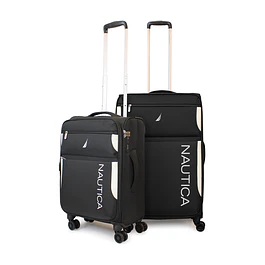 Pack 2 maletas blanda de tela S+M Nautica Marbella 10k y 20k negra