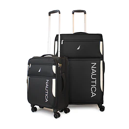 Pack 2 maletas blanda de tela S+L Nautica Marbella 10k y 23k negra