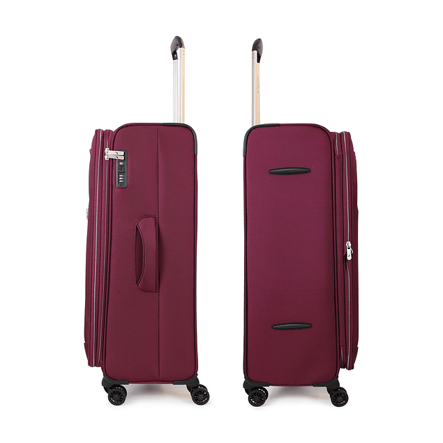 Pack 2 maletas de tela M+L Nautica Valencia 20k y 23k burdeo