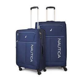 Pack 2 maletas de tela M+L Nautica Valencia 20k y 23k azul