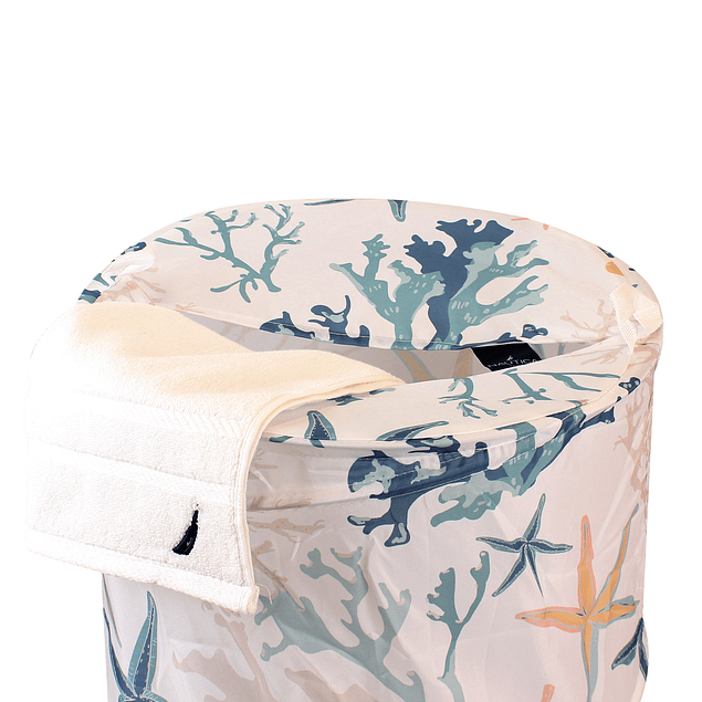 Cesto para ropa plegable Nautica 42x55cm corales de mar