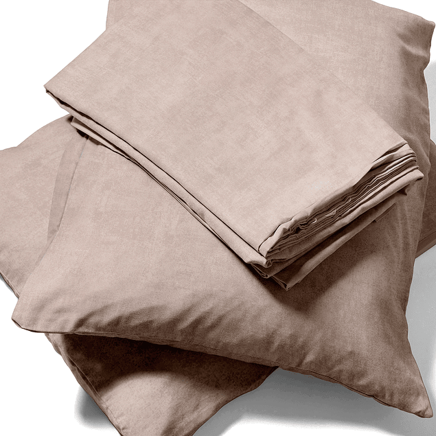 Juego de Sábanas Nautica 3piezas microfibra 1,5 Plazas café claro