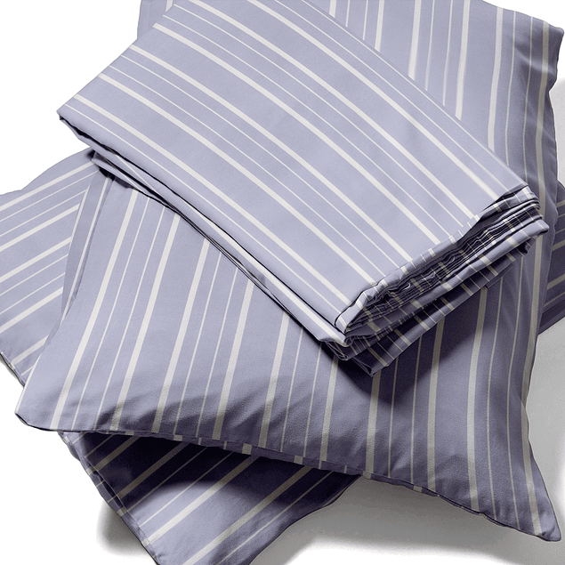 Juego de Sábanas Nautica 3piezas microfibra 1,5 Plazas lineas azules