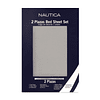 Juego de sábanas Nautica 4 piezas microfibra 2 plazas gris claro
