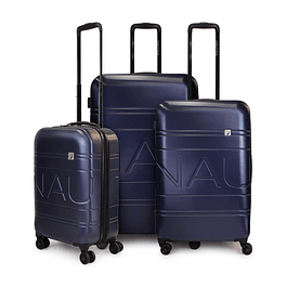 Set de 3 maletas S+M+L Nautica Palermo azul