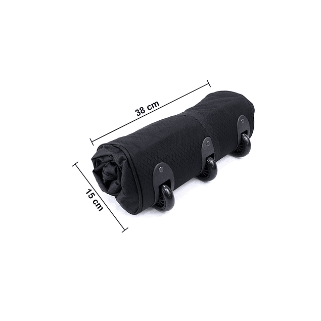 Pack 2 bolsos F Goliat XL enrollable 130lts negro y gris