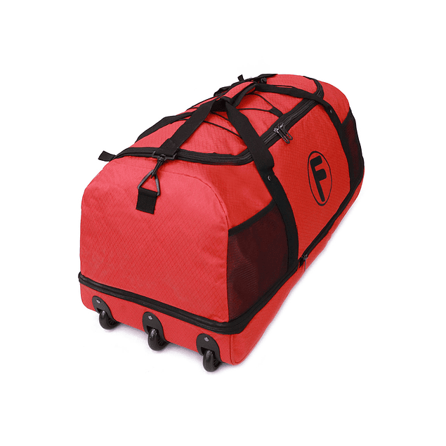 Pack 2 bolsos F Goliat XL enrollable 130lts negro y rojo