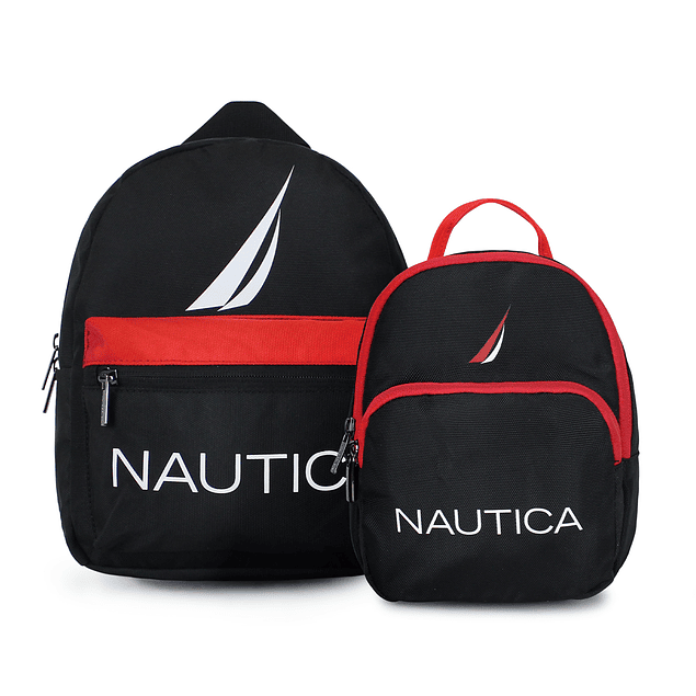 Pack Nautica 2 mochilas Parvus y Orión negra