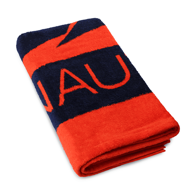 Toalla de playa Nautica 100% Algodón 160x80 diseño vela rojo