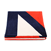 Toalla de playa Nautica 100% Algodón 160x80 diseño N tricolor